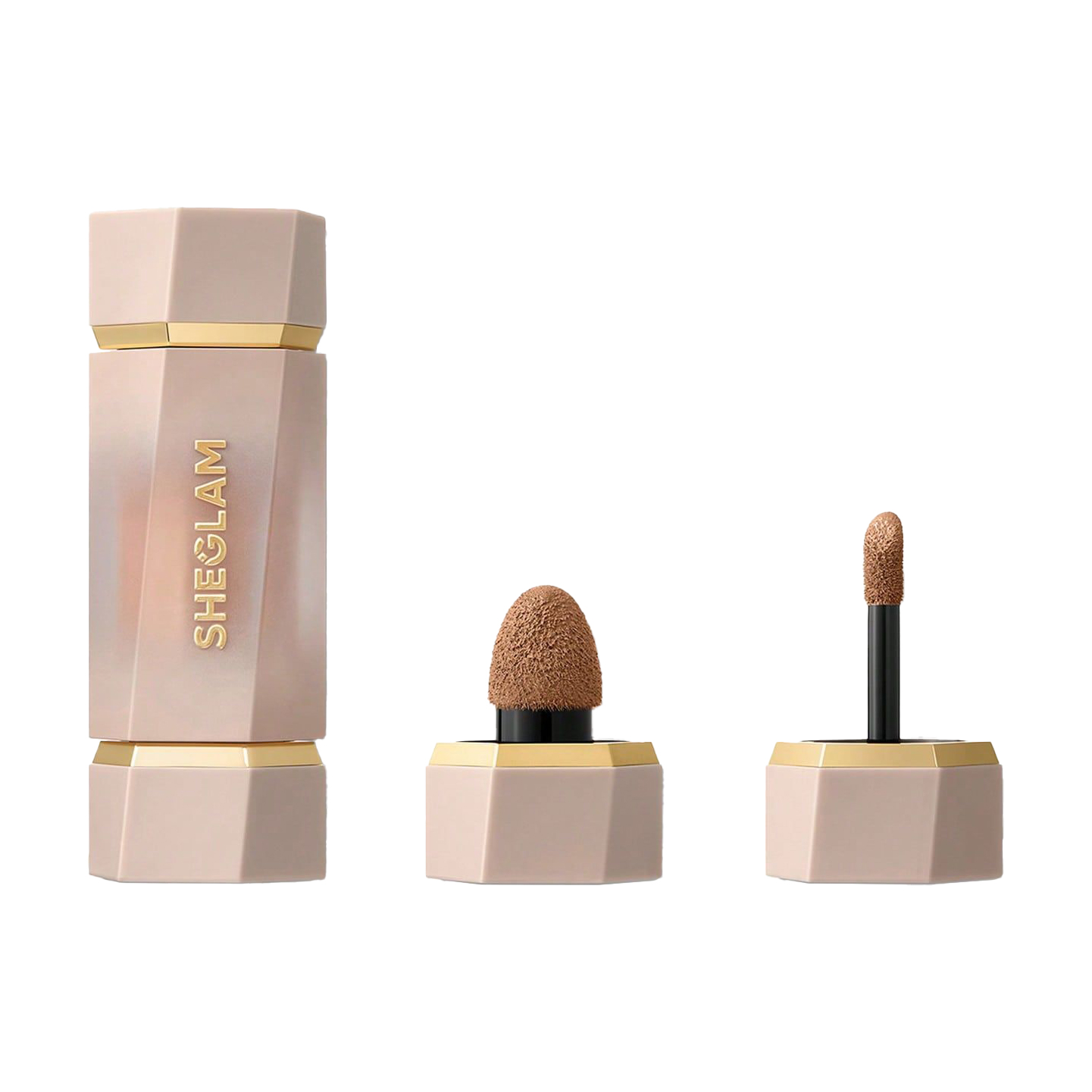 Кремовий скульптор для обличчя Sheglam Precision Sculpt Liquid Contour Duo з двома аплікаторами, Hazelnut Latte, 6 мл
