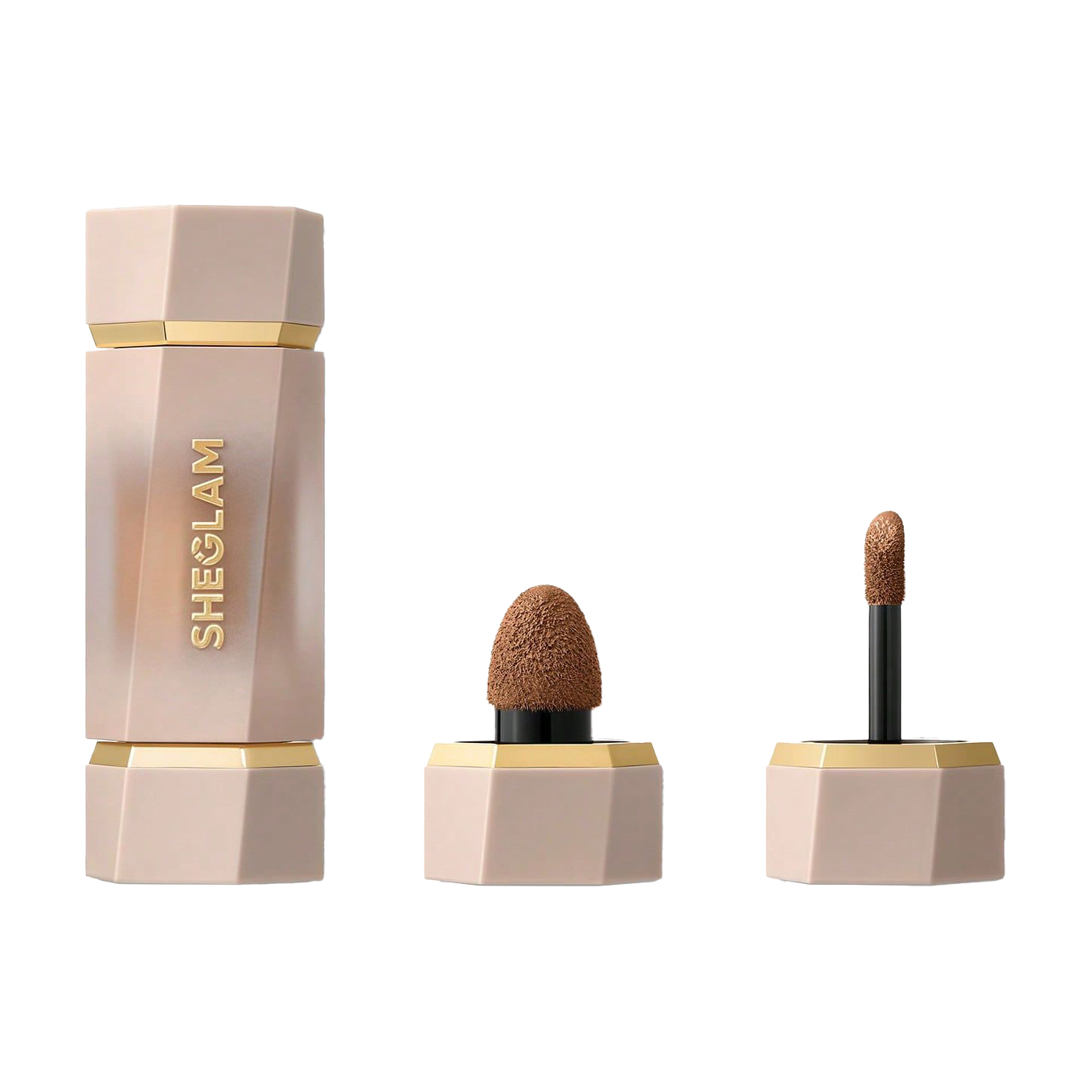 Кремовий скульптор для обличчя Sheglam Precision Sculpt Liquid Contour Duo з двома аплікаторами, Brown Sugar, 6 мл