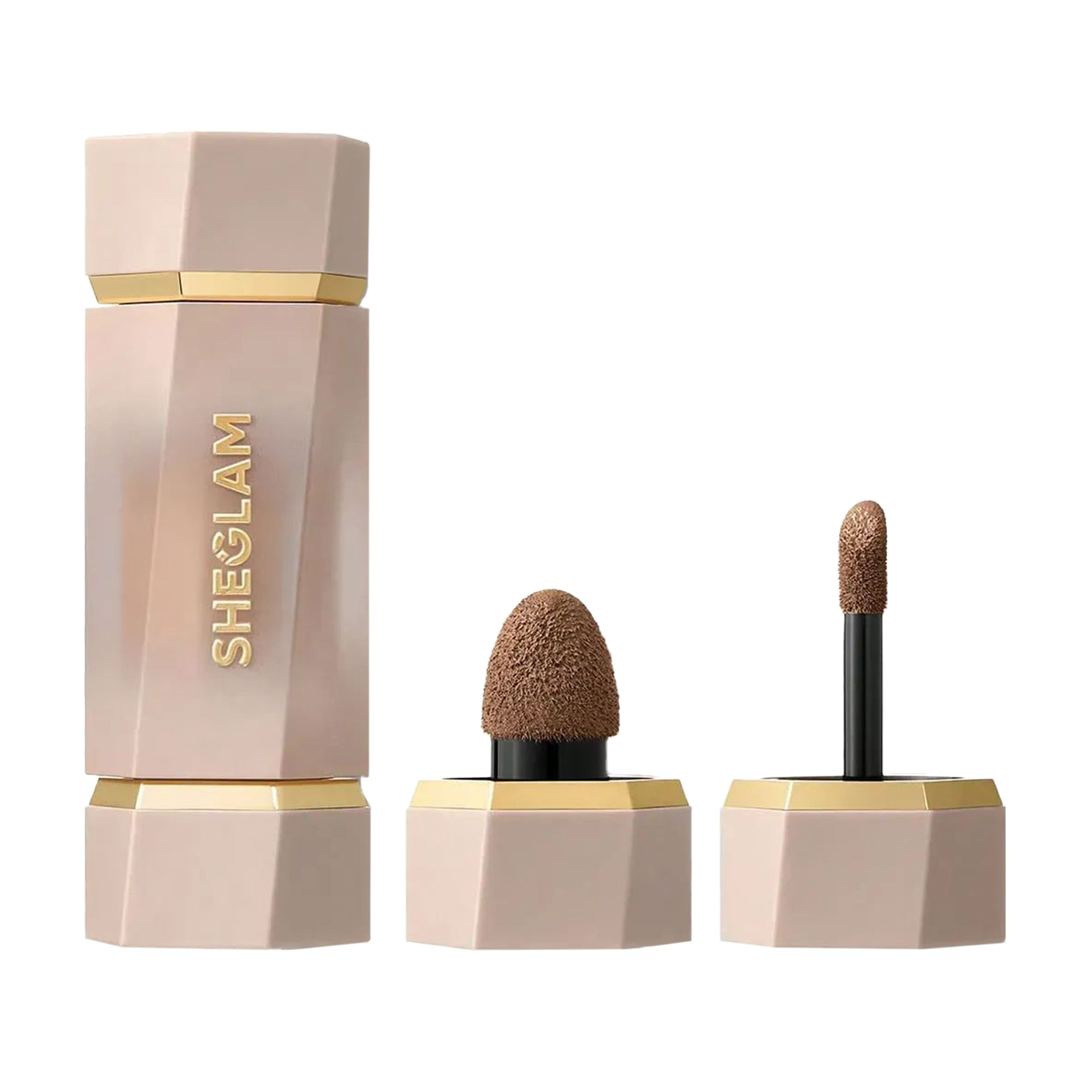 Кремовий скульптор для обличчя Sheglam Precision Sculpt Liquid Contour Duo з двома аплікаторами, Clay, 6 мл